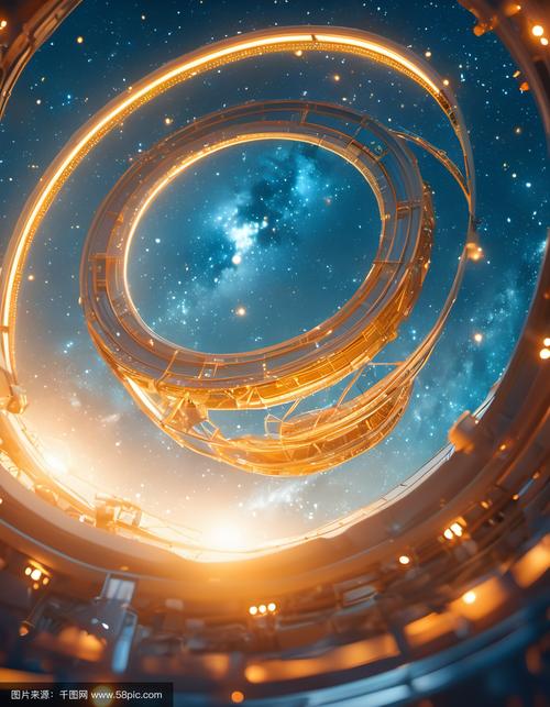 太空望远镜捕捉遥远的星系和天体创意素材