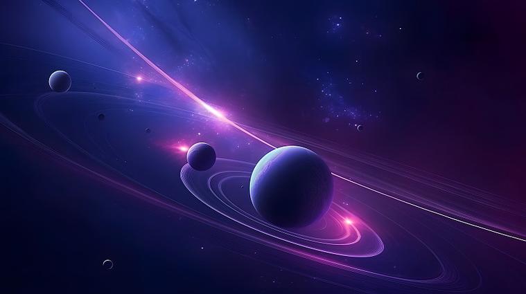 宇宙星球天空太空插画背景正版高清图片